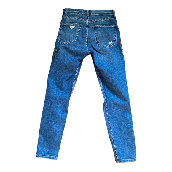 COPY - Topshop Moto Jamie High Rise Appliqué Jean… - Picture 2 of 6